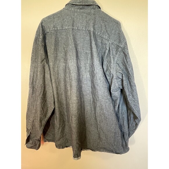 Wrangler Men’s Button Up Shirt Size 3XL Grey Acid wash - Picture 5 of 5